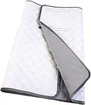 Wearable Incontinence Bed Pad Nursing Pad Breathable Comfortable Waterproof Leakproof Bed Mat Washable for Sofa Floor Couch, Gray
