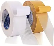 Tofficu 1 Roll Transparent Poster Wall Tape Carpet Tape Adhesive Gaffer Tape Double Sided Tape Stickers Heavy Duty Rug Tape Cloth Tape Clear Duct Tape DIY Cloth Stage Tape Picture Seal