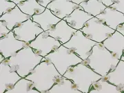 Harlequin Floral Trellis Print Fabric- Daisy Trellis / Emerald Pearl 1.50 yds