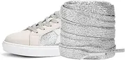 [UamGlsob] Glitter Metallic Shoe Laces for Golden Goose Sneakers, 8mm Flat Sparkly Bling Shoelaces Replacement Strings for GG
