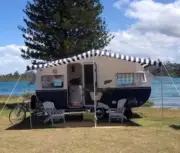 custom made retro style caravan