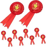 HAPINARY 10pcs Little Red Flower Medal Students Award Medals Brooch Pin Award Badge for Badges for Award Cute Badges Pin Badges Kindergarten Reward Badges Award Badge Award Badges