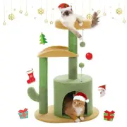 PAWZ Road Cactus Cat Tree Small Cat Tower 32” Cat Scratching Post with Cur