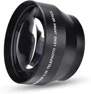 Goshyda 2.2x67mm Universal Teleconverter Telephoto Lens DSLR Cameras Accessories Heavy Duty Wear-Resistant Anti-Corrosion Lens for Cameras with 67mm Mount