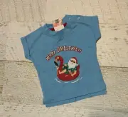 Baby boys sz 0-3 mths TSHIRT - NEW WITH TAGS Christmas - Aussie Santa