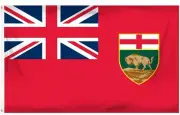 3x5 Manitoba Canadian Province Flag 3'x5' Brass Grommets Fade Resistant