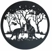 Walters Kangaroos Family Metal Wall Art