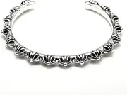 Retro Bracelet925Sterling Silver Bangle Women 925 Silver Bracelet European Vintage Carve Cuff Bangle Classic Bracelet Ladies Silver Jewellery Birthday Gi