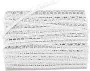 STOBOK DIY Craft Braid Trim Elastic Button Loop for Wedding Decorations Bridal Lace Accessory