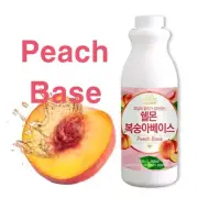 Sellmon Peach Base Syrup. Enjoy it like a cafe.