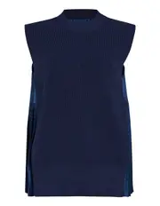 [sacai] 圓點印花針織套頭衫