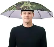 Umbrella Cap | Hands Free Fishing Umbrella Hat,UV Protection Umbrella Cap Adjustable Headwear for Fishing Golf Camping Beach Gardening Sunshade Outdoor Borato