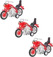 QUMIIRITY Simulation Motorcycle Pull-Back Plaything Compact Educational Toy for Boys and Girls Random Color