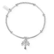 ChloBo Silver Tree Of Life Heart Bracelet
