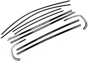Jodriva Window Door Seals Car Weatherstrip Window Moulding Trim Seal Belt Outer Door Weather Strip Sealing Strip, for Maserati, for Quattroporte 2014-2022 Car Door Weather Strip