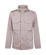 mock neck jacket L COLONIAL BEIGE
