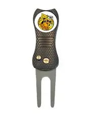 This Is Fine Dog Meme Funny Golf Ball Marker +Switchblade Divot Tool