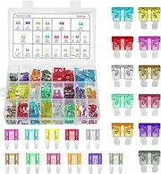 Car Fuses Assorted Kit,Standard and Mini Car Blade Fuses,Low and Tall/Std Profile Box Shaped Assorted Fuse for Trucks, Cars and SUV, Boat(Color:Colorful)