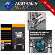 3.5m TELESCOPIC ALUMINIUM MULTIFUNCTIONAL LADDER EXTENSION EXTENDABLE COMPACT