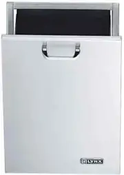 Lynx L18TC 18" Outdoor Trash Center Bottom Hinged Pull-Out Door Stainless Steel
