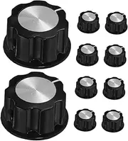 Tofficu 10pcs Bass Volume Knobs for Electric Guitar Bass Screw Control Knobs for Precise Volume Tone Durable Bakelite Design for Smooth Operation