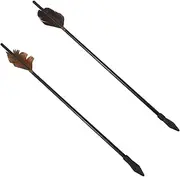 WESIEVYA 2Pcs Throw Pot Arrows Kit Traditional Arrows for Fun Toss Game Safe and Durable Tips for and Hand Eye Coordination Activities