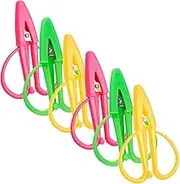 NUOBESTY Mini Scissors Set of 6 Portable Dressmaker Embroidery Shears Safe Thread Cutting Scissors Silicone Cover for Home Use