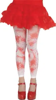 Bloody Tights ADULT Womens Costume Accessory One Size NEW Vampire Zombie Nurse