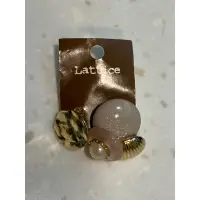 在飛比找蝦皮購物優惠-MissYa🌈Lattice金屬多形不對稱夾式耳環