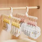 Saliva Towel Hanger Clips Wardrobe Space Saver Multi-purpose Space-saving Sock