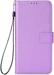 [YBROY] Case for Samsung Galaxy M14 4G, Magnetic Flip Leather Premium Wallet Phone Case, with Card Slot and Folding Stand, Case Cover for Samsung Galaxy M14 4G.(Purple)