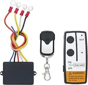Labymos DC12V Universal Weless Winch Remote Control Kit 12V 50ft 2 Remotes with Indicator Light for Truck Jeep ATV SUV