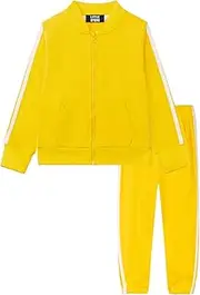 [LittleSpring] Little Boys Tracksuit Zip Up Athletic Hoodie and Jogger Pants 2-Piece Set