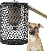 Heat Lamp for Dogs Outdoor,Dog Kennel Heat Lamp Bulb, Hanging Dog House Warmer, Dog Crate Cage Heater, with Timer/Anti-Biting Hanging Hook,Suitable for Chicken Coops Rabbit Cages (Size : 50W) (Size :