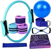 Yoga Sets for Women Pilates at Equipment Pilates Booty Bands Glutes for Working for Stretching Ball Yoga Out casa Working Booty Stretching, Pilates Kit Fitness Rings Ball kit Essential Bands,