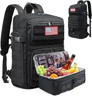Bertasche Mens Backpack Tactical Laptop Daypack 15.6 inch w/ Lunch Bag for Work Weekend Camping Military Molle Backpack