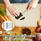 Double Sided Cutting Board Kitchen Chopping Board 430 Stainless Steel and qiiYq