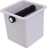 TEHAUX 1Pc Coffee Knock Box Espresso Grounds Container with Non Slip Base Capacity for Easy Disposal for Home Bar and Coffee Shop Use Easy to Clean and Dump
