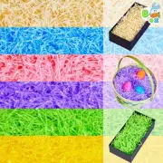 JOYIN 8 Oz Easter Plastic Grass Pink, Yellow, Green, Purple, Creamy, Sky Blue