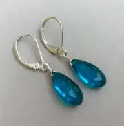 New Sterling Silver Apatite Briolette Sundance Charm artisan Jewelry earrings