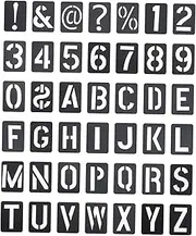 IWOWHERO 42pcs Hollow Painting Stencils Reusable Alphabet and Number Templates for DIY Art Projects Lightweight and Easy to Clean for Creative Pattern Recognition