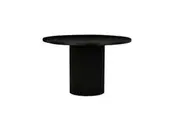 HomeStar Sona Round Wooden Kitchen Dining Table 120cm Black