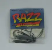 Fish Getter Lures BBB14-81 BB Bomber Jig 1/4 oz Black Head Blue Glitter Grub