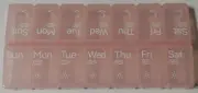 7 Day Weekly Pill Organizer Large AM PM Pill Case 2 Times Daily Container New