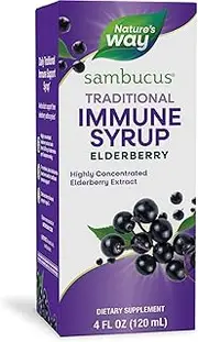 Nature's Way Sambucus Syrup, Elderberry, 4-Ounce