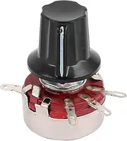 Aexit 560K (Control electrical) Ohm 2W WTH 118 3 Terminals Rotary Single Linear Taper Potentiometer (86ry864qf400) w Knob