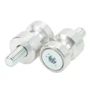 Motorcycle Paddock Stand Bobbins Marine Grade Aluminium For (Silver ) CHW