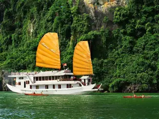 下龍灣梅家海帆船飯店Huong Hai Junks Halong