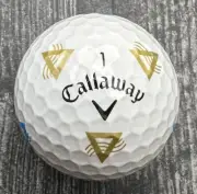 Callaway Chrome Soft Truvis Gold & Blue Triangle Rare New Golf Ball (1)