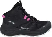 [HI-TEC] Fuse Trail Mid WP Trainers Black/Cool Grey/Cyclamen UK 5